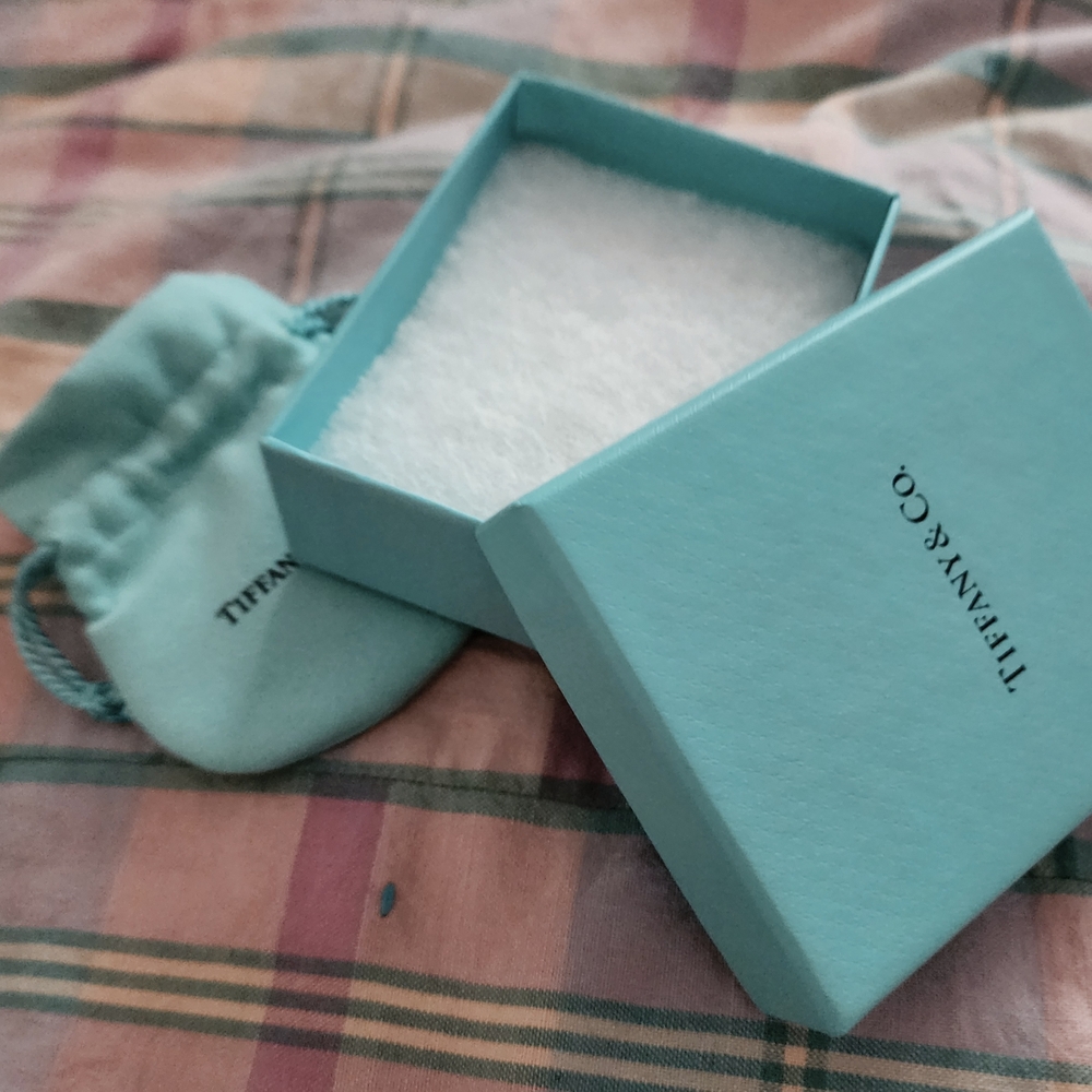 Tiffany & Co. Blue Jewelry Box and Pouch
